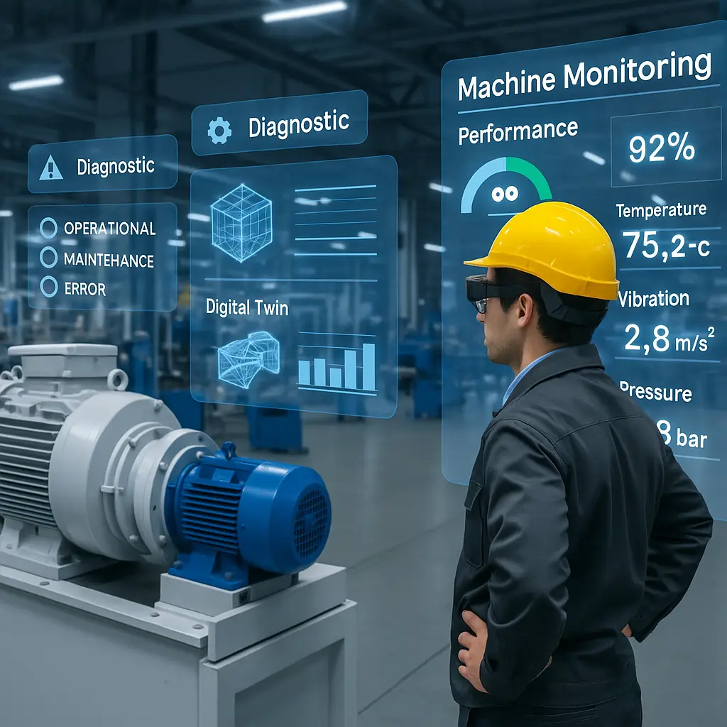 factory worker using augmented reality